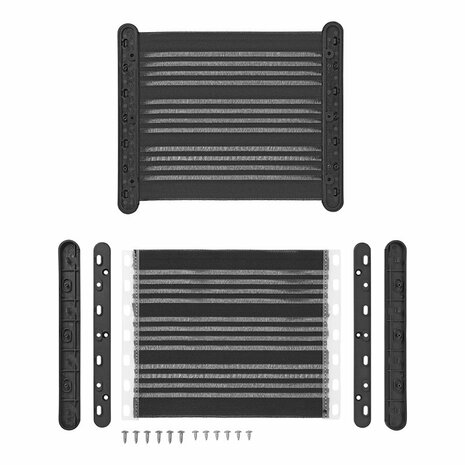 Elastic storage net M 26 x 26.5 cm with plastic attachment