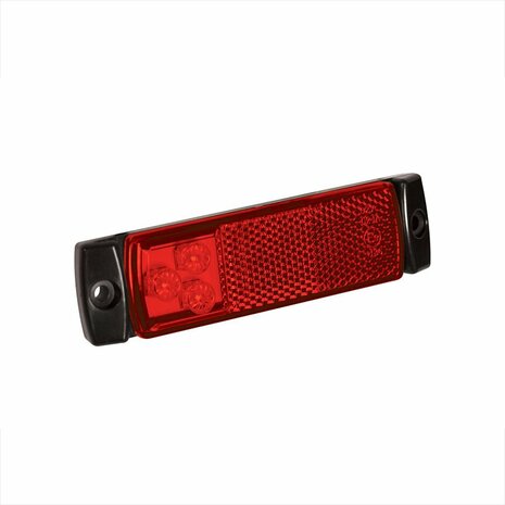 Marker light 12/24V red 126x30mm LED