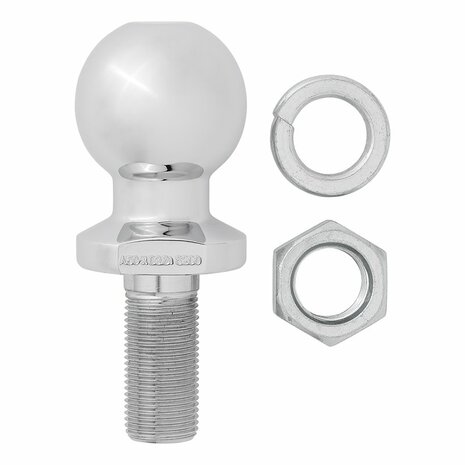 Towbar ball straight M22 x 50mm E-type approved