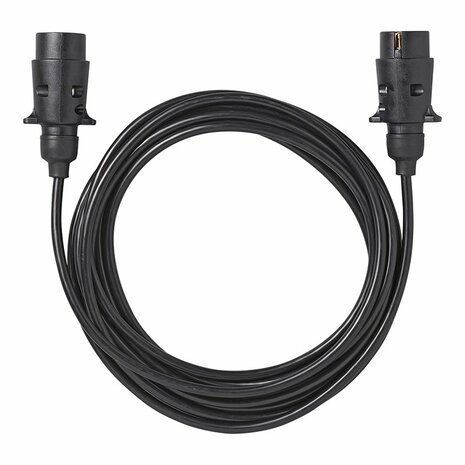 Extension cable 5M with 2x plug 7-pin PVC