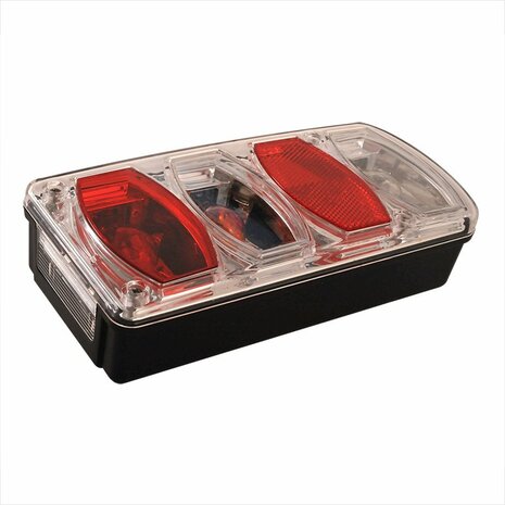 Rear light 6 functions 222x100mm right