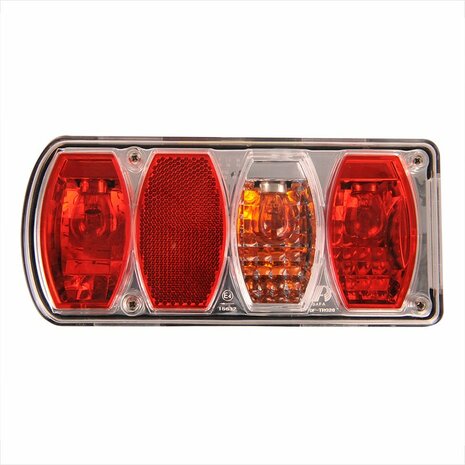 6-function rear light 222x100mm left