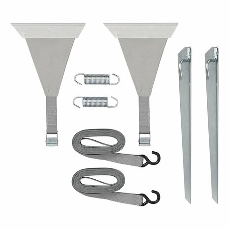 Storm strap set 2x 4.8m with tendon attachment for awning rail