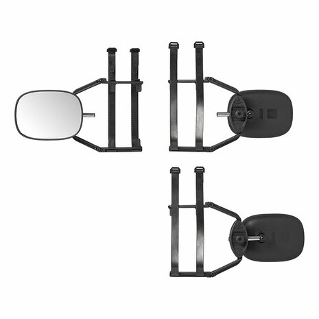 Caravan mirror flat glass 410 x 140 x 190 mm extendable