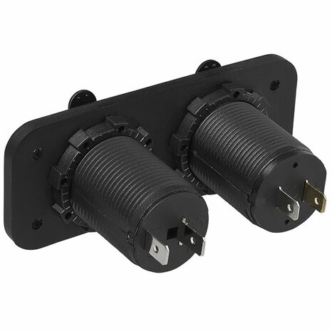 Installation kit: DIN socket + USB port double type A 2x2100mA