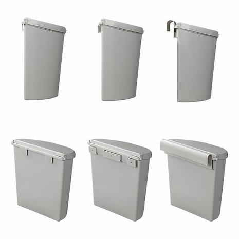 Waste bin with lid 10L for caravan/camper