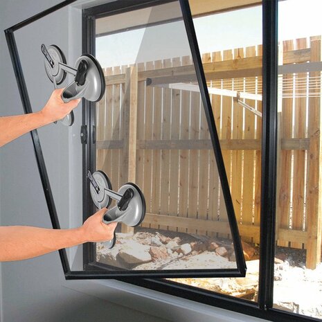 Vacuum lifter aluminum with 3 suction cups