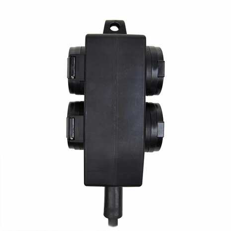 Schuko socket 4-way 5M 3x 1.5 mm²
