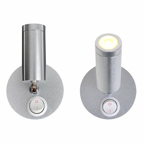 Surface-mounted spotlight 1-led swivel 12V 120lm dia 65x65-130mm