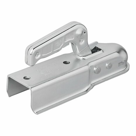 Steel ball coupling vertical 2 holes square 60mm 1300kg braked