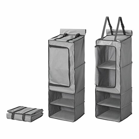 Organizer 4 compartments 34 x 34 x 96 cm with zip pocket + 7 mm keder