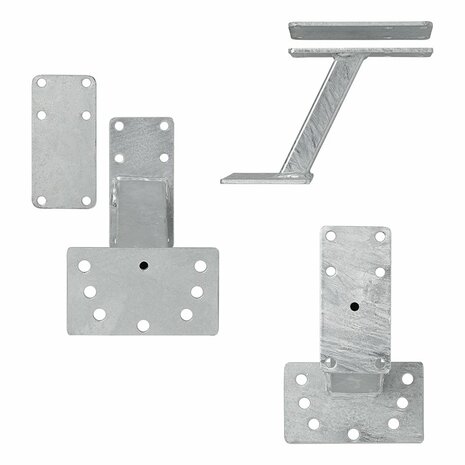 Spare wheel holder with mounting plate
