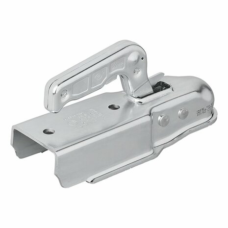 Steel ball coupling vertical 2 holes square 70mm 1300kg braked