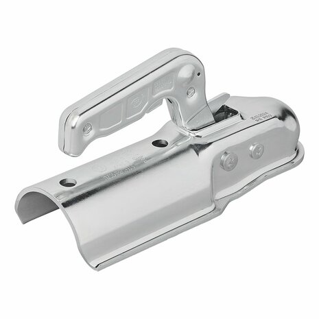 Steel ball coupling vertical 2 holes round 70mm 1300kg braked