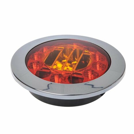 Rear light 3 functions 122mm 24LED chrome