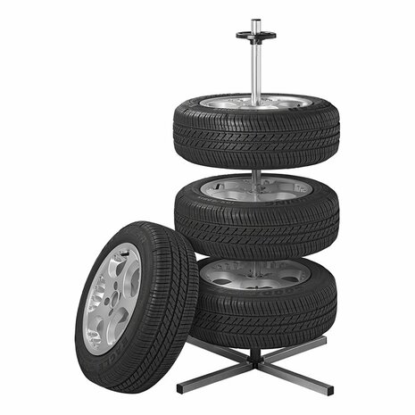 Rim stand aluminium XL for 4 tyres