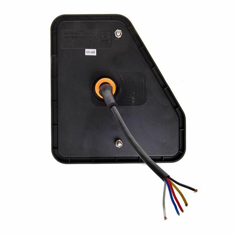 Rear light 5 functions 208x188mm 22LED left UK