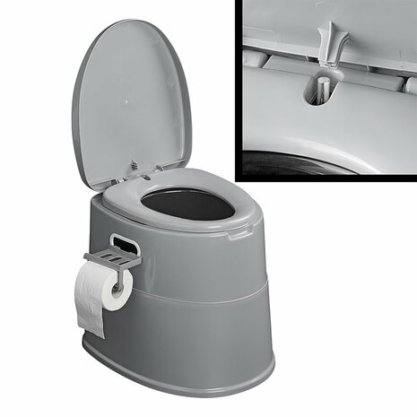 Portable toilet divisible