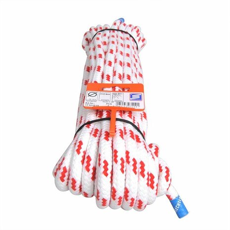 Yacht sheet rope, Novoleen, 10mm, 15m, 700 daN, white