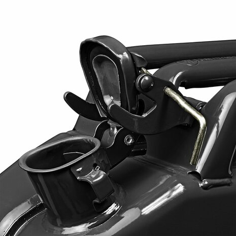 Jerry can 20L metal black UN- TuV/GS-approved