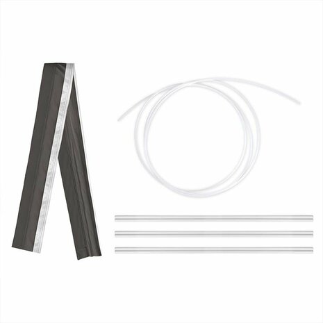 Magnetic adapter set for bus tent