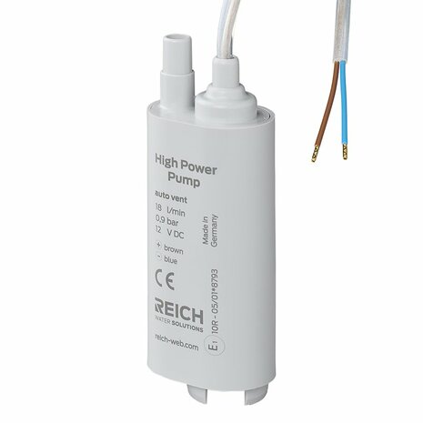 Submersible pump 12V-18L with ventilation
