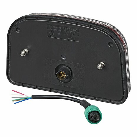 Rear light 6 functions 240x150mm LED right