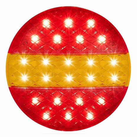 Rear light 12/24V 3 functions 140mm STI LED
