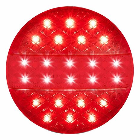 Rear light 12/24V 3 functions 140mm STF LED