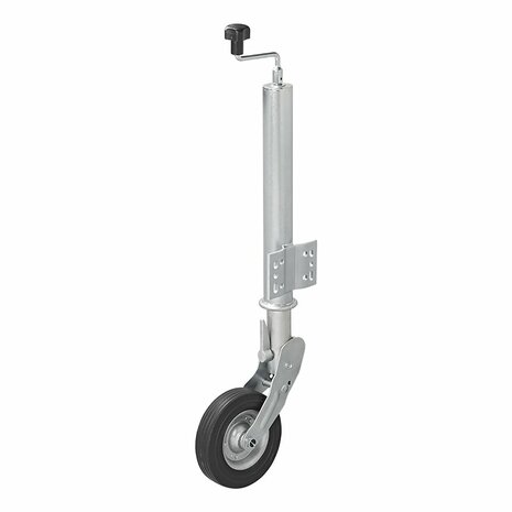 Nose wheel 60mm rim metal with rubber tire 200x60mm foldable
