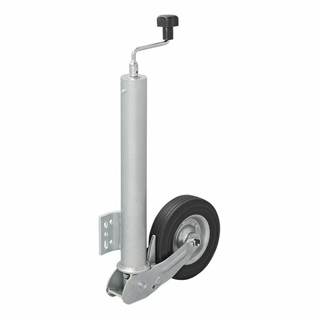 Nose wheel 60mm rim metal with rubber tire 200x60mm foldable