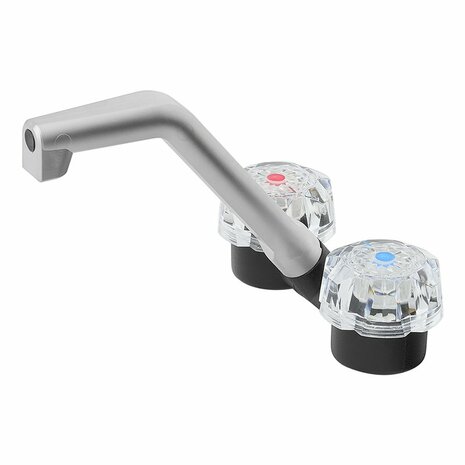 Mixer tap De Luxe dia 20 mm black/chrome, large knob