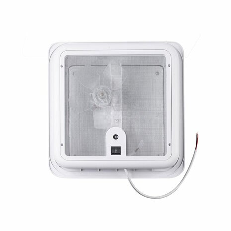 Roof hatch 280 x 280 mm without permanent ventilation, transparent with fan