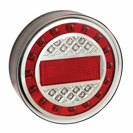 Rear light 12/24V 4 functions 125mm LED