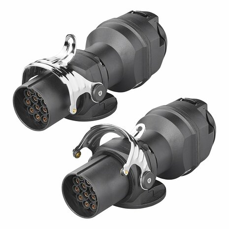 Adapter plug from 24V 15- to 12V 13-pin ISO12098 > ISO11446