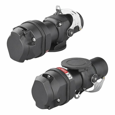 Adapter plug from 24V 15- to 12V 13-pin ISO12098 > ISO11446