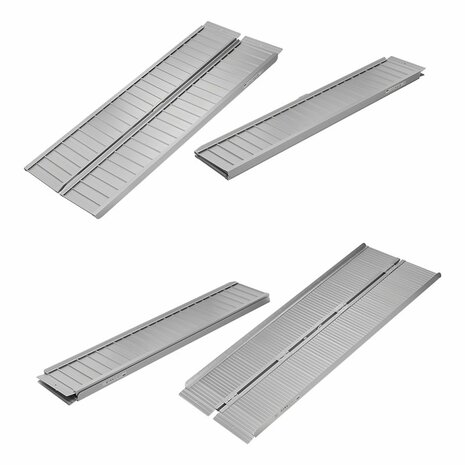 Foldable aluminum ramp for wheelchair 183x73cm 270kg