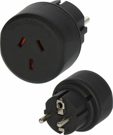 Travel Adapter Australia, China earthed