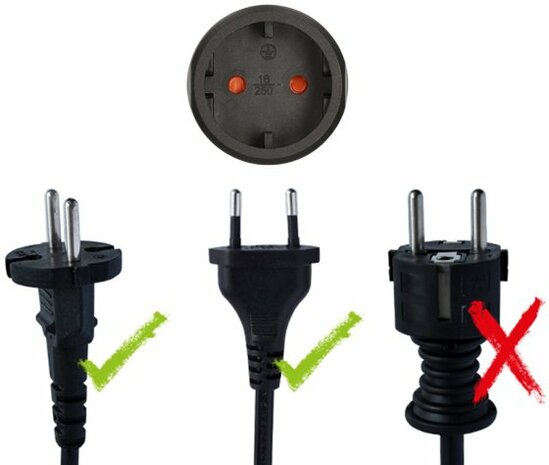 Travel Plug Euro Countured plug USA, Japan