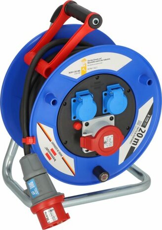 Garant CEE 1 IP44 cable reel for site & professional 20m H07RN-F 5G2,5