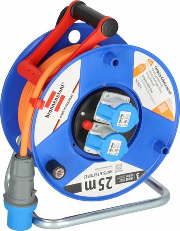 Garant CEE 2 IP44 Camping Maritime Cable Reel 25m H07RN-F 3G2.5