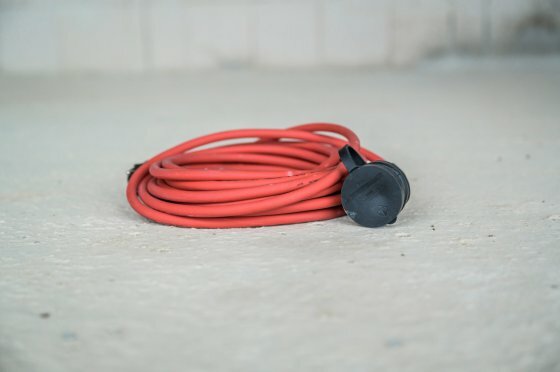 Extension cable for building site IP44 10m H07RN-F 3G1.5 red