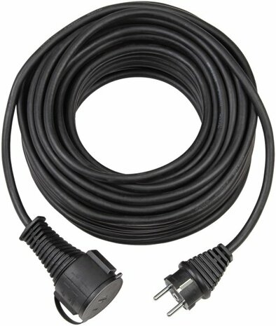 extension cable IP44 15m black AT-N05V3V3-F 3G1,5