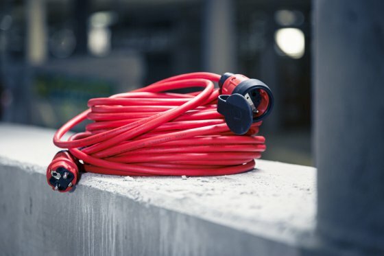 Extension Cable VQ 2100 IP44, 25m red H07BQ-F 3G1,5