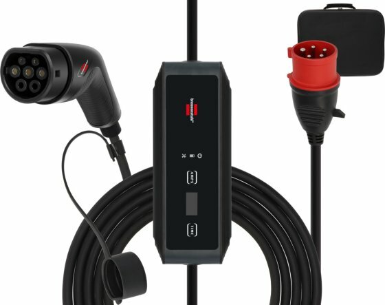 Portable EV charger type 2 CEE 11kW with 8m cable