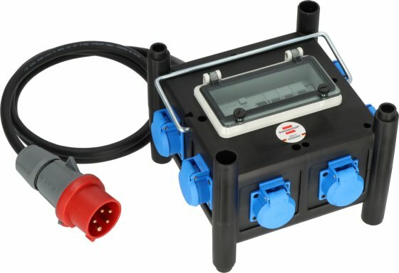 Compact Rubber Power Distributor BSV 3 FI 16-7 IP44 2m H07RN-F5G2.5