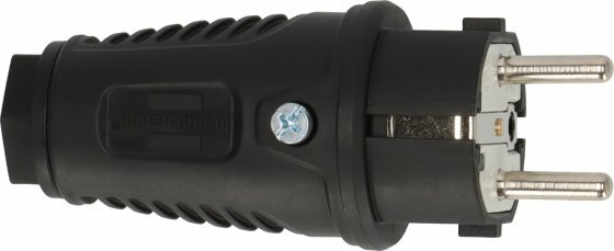 Rubber earthing plug 230V 16A IP54