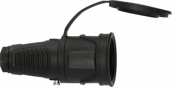 Rubber coupling with earthing contact 230V 16A IP54