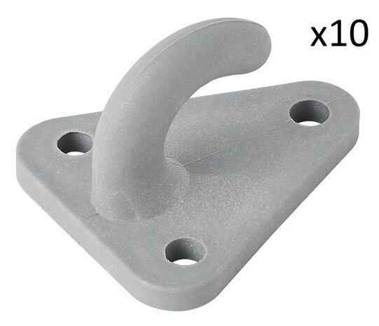 Rope hook plastic 45x39mm x10 pieces