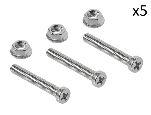 Screw set M8 6-piece for socket x5 pieces